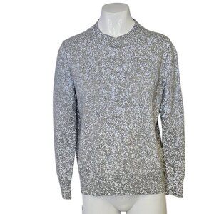 COS Womens 100% Wool Fully Reflective Sweater, Grey, Long Sleeve, Size Small